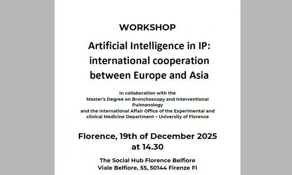 Workshop Artificial Intelligence in IP: international cooperation between Europe and Asia