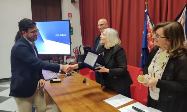 Il dottor Giorgio Vitale vincitore del premio di laurea 