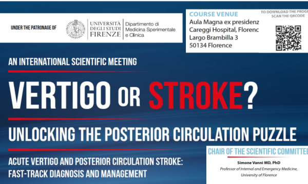 12 novembre 2026 - VERTIGO OR STROKE? Unlocking the Posterior Circulation Puzzle.